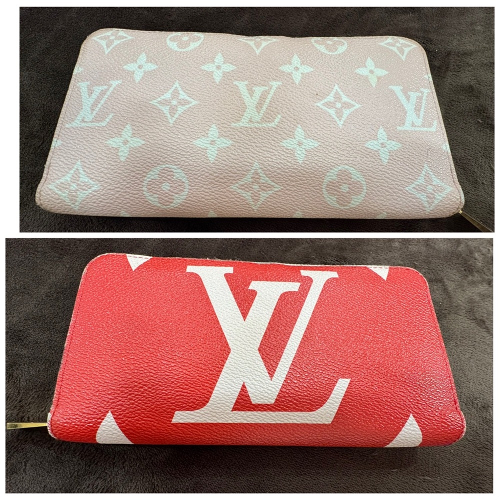 Louis Vuitton Reverse Zippy Monogram Wallet Rouge Pink full inclusion - Picture 3 of 11